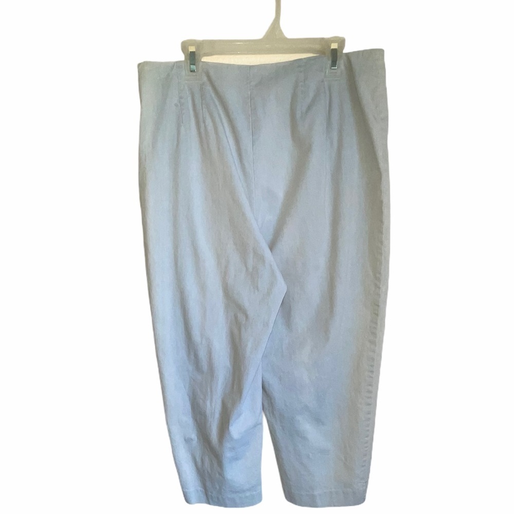 Talbots Petites Chambray Capri Pants Size 12 - Picture 5 of 11